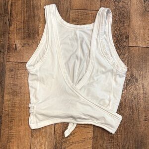 lululemon athletica White Wrap Tank Top